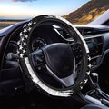 SEANATIVE American Flag Print Universal Steering Wheel Cover, Silicone Steering Wheel Cover, Easy to Disassemble, Non-Slip Soft Steering Wheel Cover
