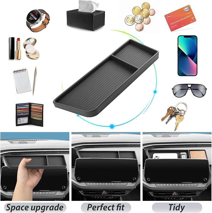 SKTU for 2024 2025 2026 Dodge Charger Dashboard Storage Box for 2024 2025 2026 Dodge Charger Daytona Dashboard Organizer 2024 2025 2026 Charger Accessories Charger Daytona Storage Box-Durable