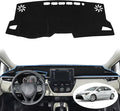 Dashboard Cover Mat for Toyota Corolla 2019-2024 2025 2026 Hatchback Sedan Dash Cover Interior Accessories Sunshade Glare UV Rays Protector Pad Black (Not for Corolla Cross)