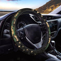 SEANATIVE Car Steering Wheel Protector Cover Army Camo American Flag Automotive Universal Steering Wheel Cover, Car Accessior, Easy to Disassemble