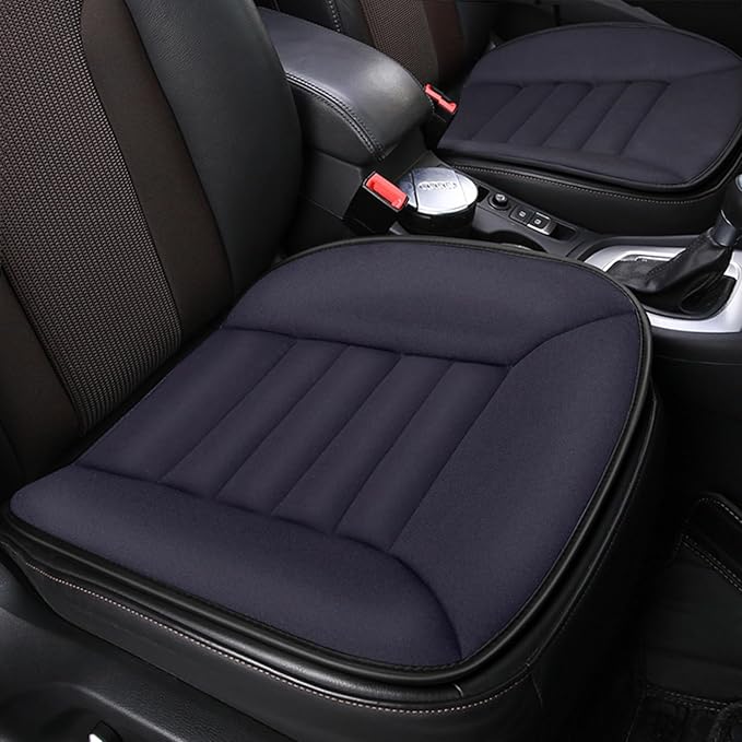 1 Pack Car Seat Cushion with Thin Comfort Memory Foam, Seat Cushion for Car and Office Chair