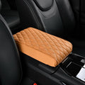 Automobile Armrest Covers for SsangYong Korando/Musso/Rexton/Torres/Actyon/Chairman, Center Console Armrest Box Booster Cushion, Auto Console Pad, Interior Accessories,E-Yellow