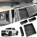 SKTU 4PCS for 2024 2025 2026 Toyota Tacoma Center Console Organizer Toyota Tacoma 2024 2025 2026 Accessories 2024 2025 2026 Tacoma Console Tray Gear Shift Side Tray Door Storage Box with Coin Holder
