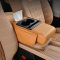 Car Armrest Cushion for Benz SLK 1998-2006,5-in-1 Center Console Cover Gel Center Console Pad with Memory Foam, Non-Slip Comfort Elbow Rest for Long Drive,34 * 17.5 * 7Orange
