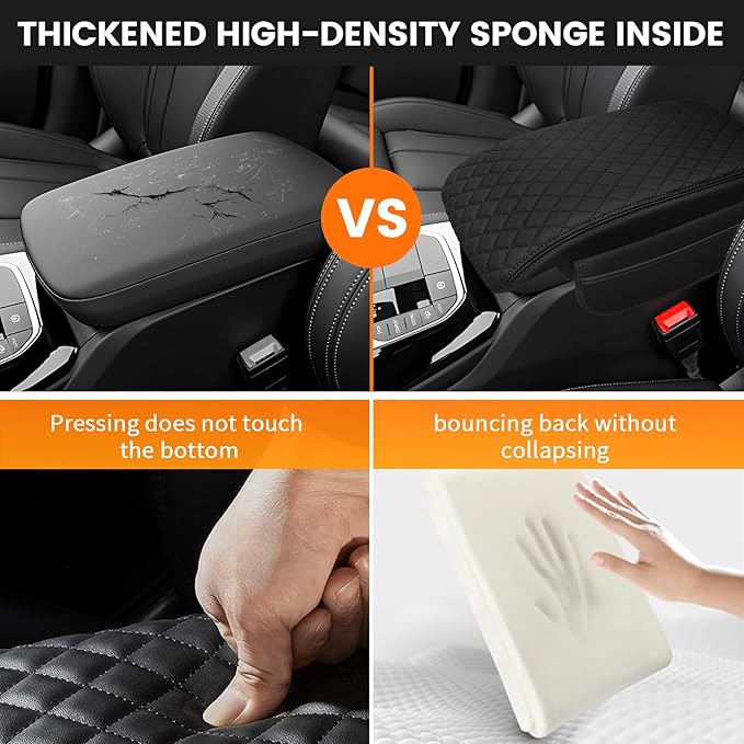 Car Center Console Cover Armrest Cover for 2018-2023 2024 BMW X3 Center Console Pad Interior Accessories Car Armrest Seat Box Cover Protector with Pockets Storage Bag