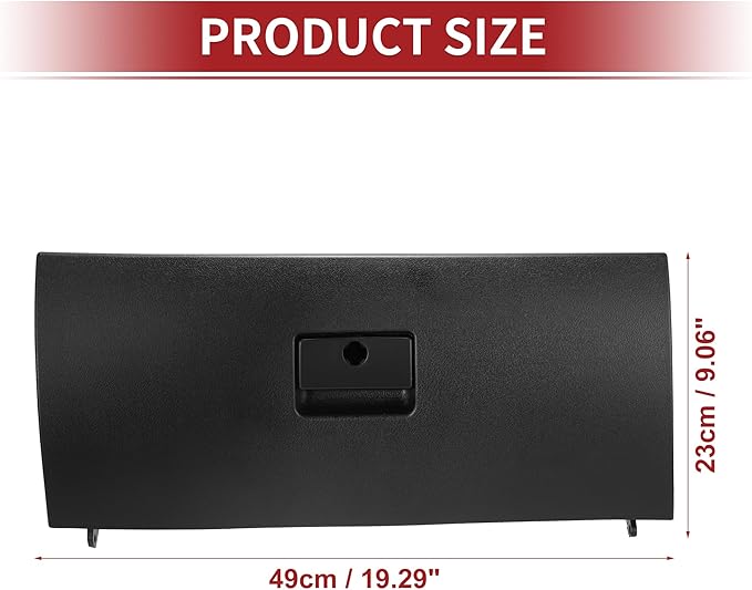 ACROPIX Dash Glove Box Door Lid Cover Glove Compartment Lid Assembly Fit for VW Golf Late 2002 2003 2004 2005 No.1J1857121A Black - Pack of 1
