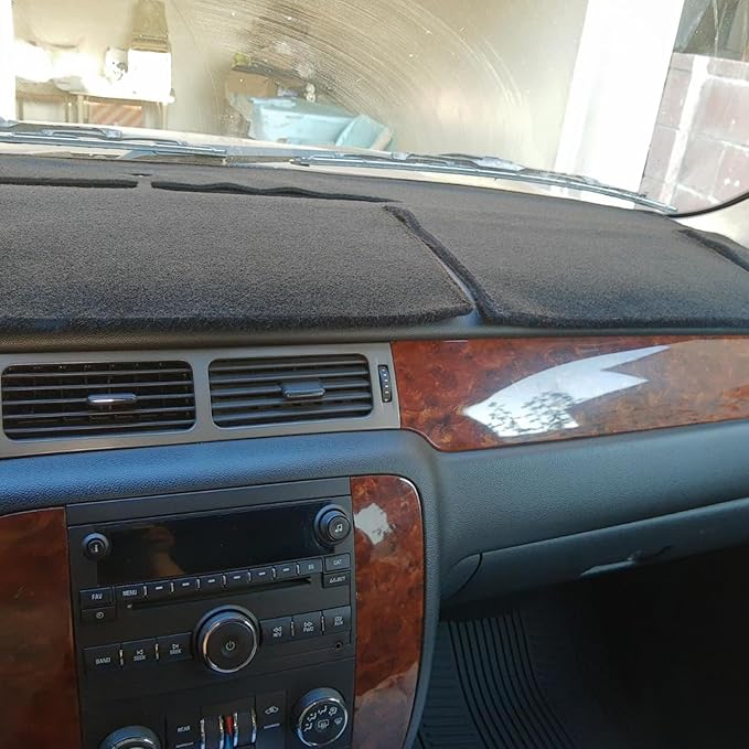 Dashboard Cover Dash Cover Mat Compatible with Chevrolet Silverado 1500 Suburban Tahoe GMC Sierra Denali Yukon XL 2007-2014