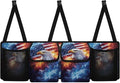 Trunk Hanging Organizer, Bald Eagle American Flag Backseat Bag, Car Interior Accessories Decoration with Pocket for Groceries, Provide Storage Space for SUV, Jeep, MPVs