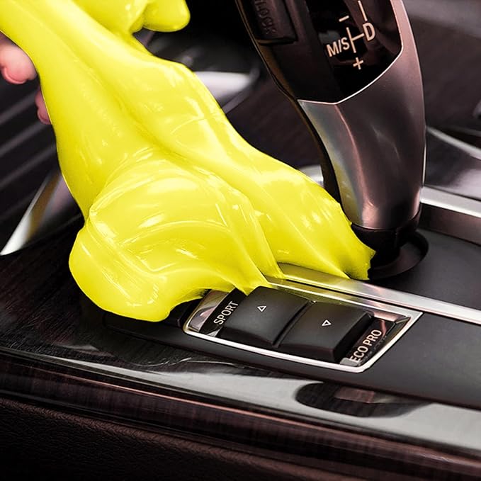 PULIDIKI Car Cleaning Gel Blue and Universal Cleaning Putty Yellow Bundle