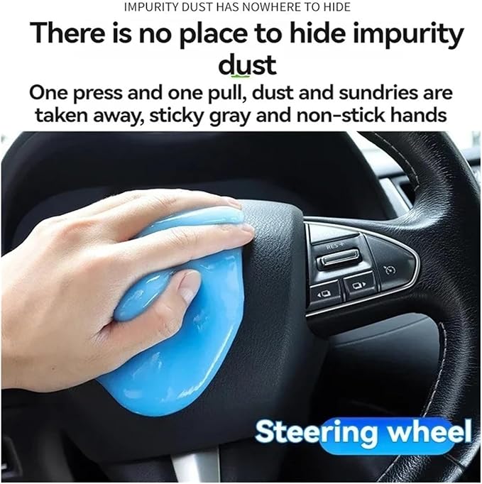 Car Cleaning Gel - Reusable Remover for Interior, Air Vents, Keyboards & Notebooks - Magic Mud Detail Tool(CJN-1PCS)