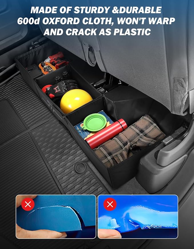JOYTUTUS Under Seat Storage Compatible With Ram 1500 2019 2020 2021 2022 2023 2024 2025 2026 Crew Cab(New Body Style), Underseat Truck Under Seat Storage Organizer Back Seat Accessories
