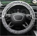 100PCS Disposable Car Steering Wheel Cover, Plastic Transparent Steering Wheel Protector with Elastic Trim, Universal Flexible Wheel Cover for Most Vehicles, Car Accessories