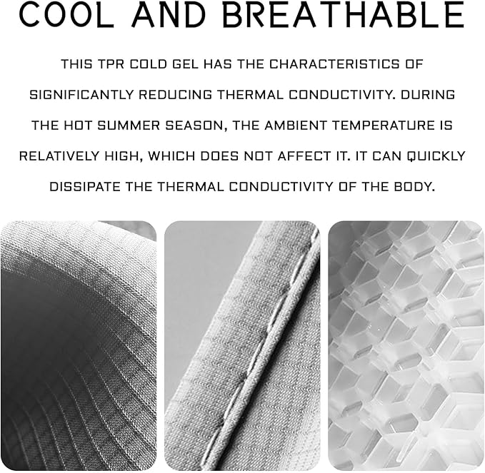 Car Seat Cover Cushion, Seat Protector Pad, Gel Chair Cushion for Front & Back Seats, Universal Non-Slip Breathable Comfortable Chair Covers for Cars SUVs Trucks Office Wheelchair (Black)