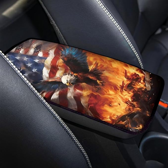 Biyejit Car Center Console Armrest Cushion Cover Pad Car Interior Decor Accessories Universal Fit for Sedan, Truck, SUV