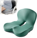 Back and Seat Cushion, Soothe+Cushion,Car Seats with Lumbar Support,Memory Foam Non Slip Skin with Back Support for Office Chair, Car (Green)