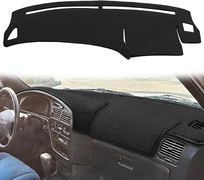 Dash Cover Mat Custom Fit for Toyota Camry Dashboard Cover Pad Cap Carpet Protector J219 (Black)