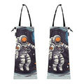 ALAZA Hanging Car Trash Bags Garbage Bag Trash Can for Back Seat Small Astronaut Cartoon 4 Washable Storage Bag Retractable 2 Pack
