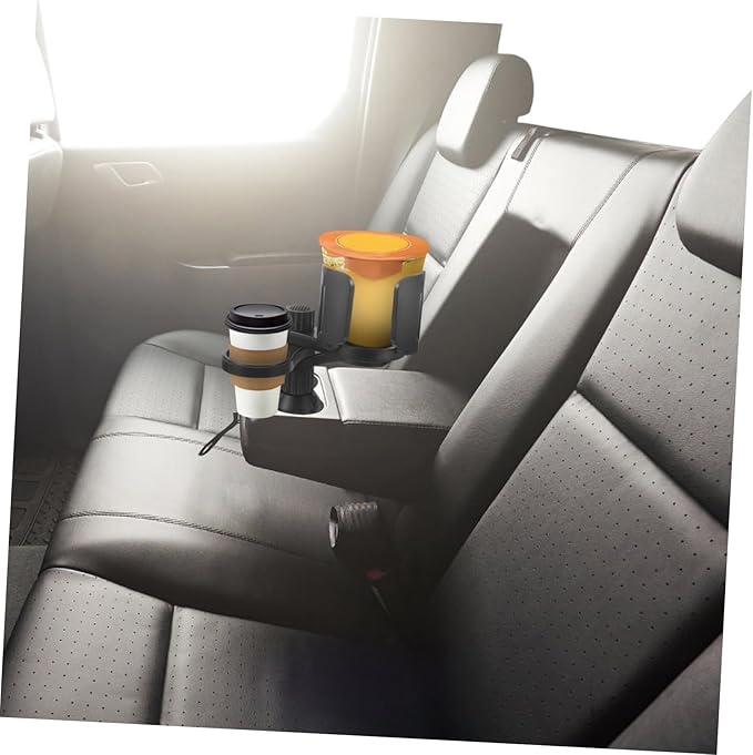 Cabilock Rotating Car Cup Holder Expander Storage Adjustable Drink Holder for Travel Compatible Most Vehicle Types