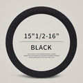 Furry Winter Car Steering Wheel Cover for Women, Soft Fleece Plush Warm Universal Auto Accessories for Jeep, Truck, Van, F150, Fuzzy, Anti Slip, Black, Large Size, 15.2-16in