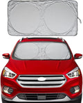 Automotive Windshield Sunshades with Storage Pouch by A1 Car Shield Sun Protector Shades for Windshield Sun Blocker Foldable XXL