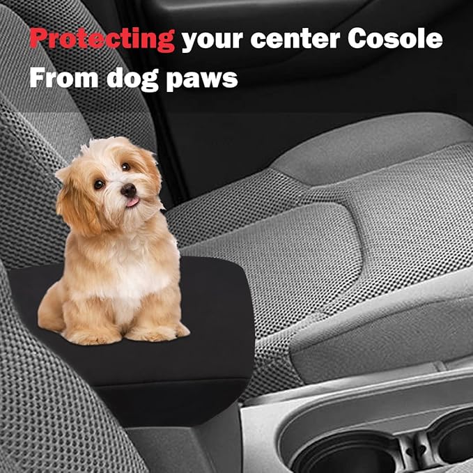 INTGET Center Console Armrest Cover for 2005-2021 Nissan Frontier Accessories 2005-2015 Nissan Xterra Accessories Neoprene Middle Arm Rest Protector Console Lid Cover (Neoprene)