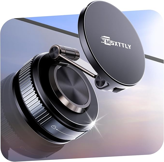 MSXTTLY Car Phone Holder Magnetic Phone Mount for Car 360°Adjustable 2026 Phone Holders for Your Car Travel Gifts Cell Phone Car Mount Compatible for iPhone 17 Pro Max 16 15 14 13 12 Air Plus