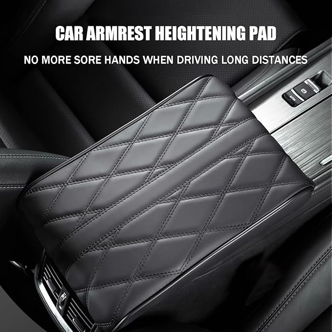 Car Armrest Pad for Audi SQ8/RS Q8 RSQ8 2019 2020 2021 2022 2023 2024 2025 Car Centre Console Armrest Padding Car Center Console Cover Pad with Memory Foam,Red