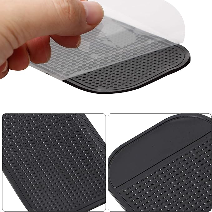Radar Detector Dash Mat - Anti-Slip Magic Pad, Car Dashboard Non Slip Mat Dashboard Magic Mounting Pad for Radar Detector Passport 9500ix, Escort, Cobra, Beltronics, Whistler, Cell Phone (2 Pack)