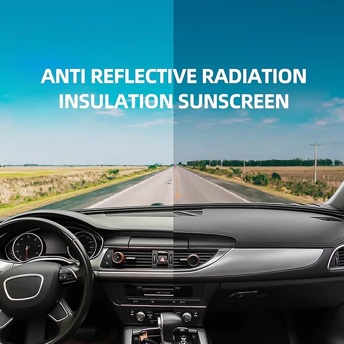 BDFHYK Dash Board Cover PU Dashboard Mat Pad Sun Protection Anti-Vertigo Mat Blanket Compatible with Toyota Camry 2007-2011