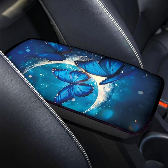 Biyejit Car Center Console Armrest Cushion Cover Pad Car Interior Decor Accessories Universal Fit for Sedan, Truck, SUV