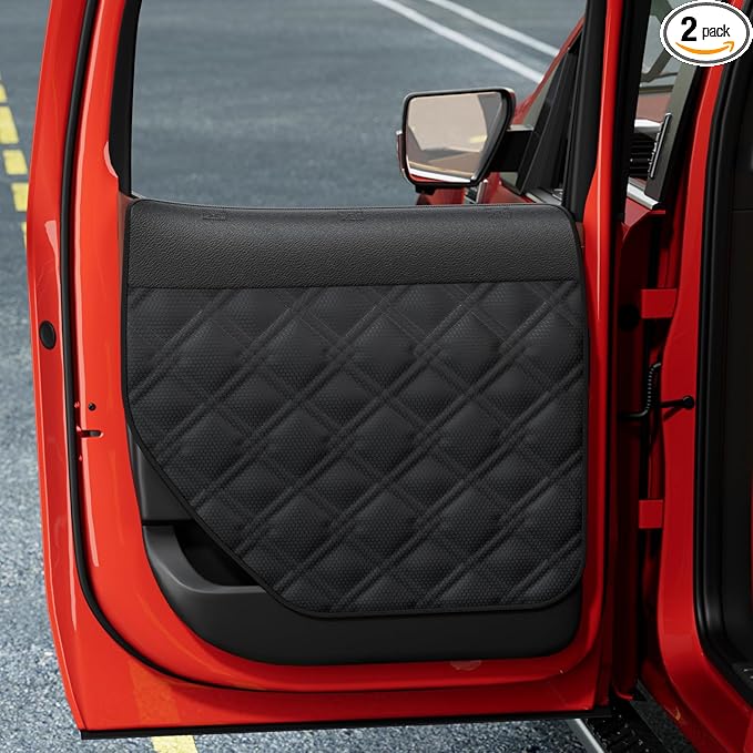 Surfcabin Dog Car Door Protector – 20% Larger Design for Trucks & Large SUVs, Thickened Waterproof Door Panel Covers, Protects Doors from Dog Scratching