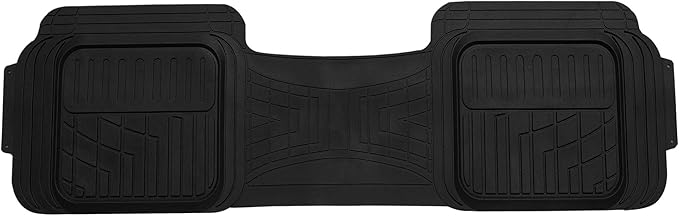 FH Group Car Floor Mats - Heavy-Duty Rubber Floor Mats for Cars, Universal Fit Full Set, Trimmable Automotive Floor Mats, Climaproof Floor Mats for Most Sedan, SUV, Truck Floor Mats Red