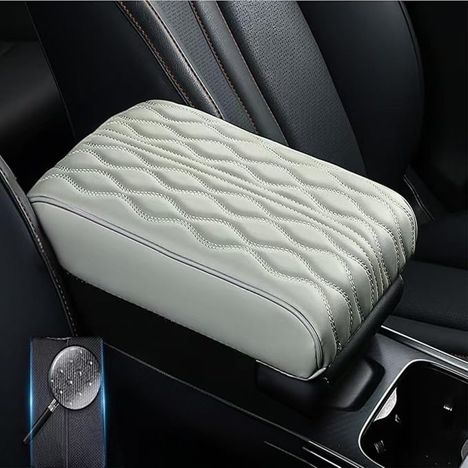 Car Armrest Pad for Mercedes Benz S Class S500 S580 S580e Waterproof Center Console Pad Car Armrest Seat Box Cover Protector Universal Arm Rest Cushion Pads,A