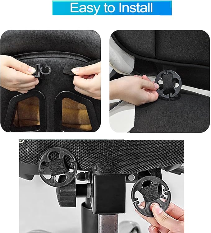 Car Seat Cushion with Back Support Pillow for Ford Ranger 2024, Pillow Memory Seat Covers Desk Chair Cushion Back Support for Automotive Seat Driver Interior Accessories, D/Dark Grey