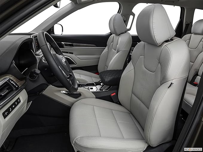 KMMOTORS Telluride Console Cover, Armrest Cushion, Vegan Leather, Console lid Protector, Anti-Scratch (Black)