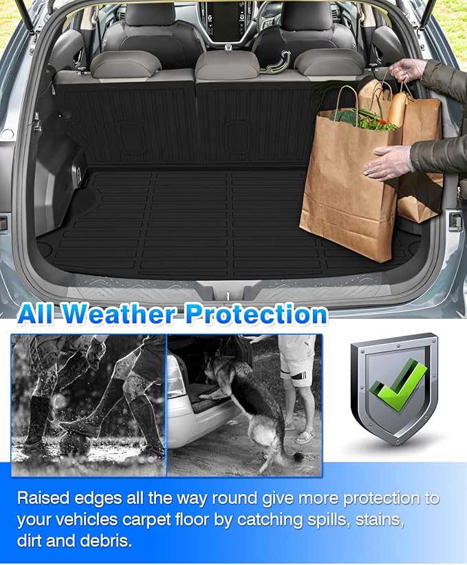 Cartist Floor Mats & Cargo Liner & Backrest Mat for Subaru Crosstrek/Impreza 2024 2025 2026, All Weather Floor Mats for Crosstrek & Impreza Accessories Waterproof