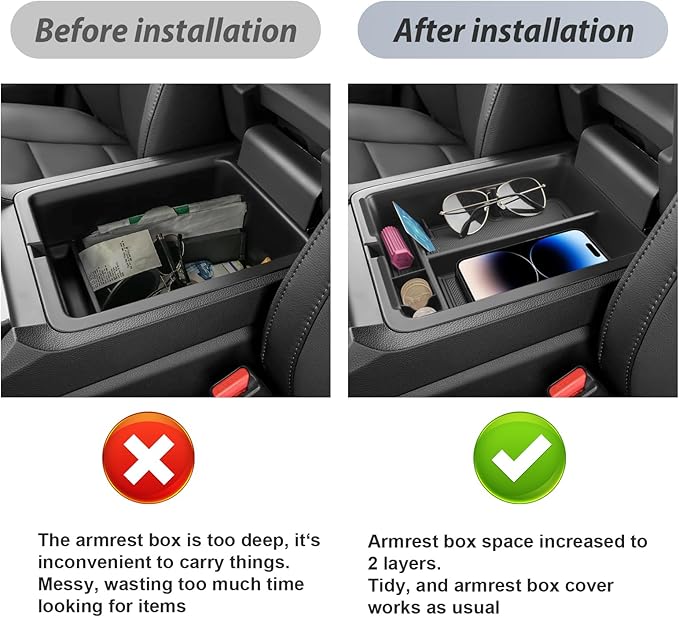 SKTU 3-Pack for 2026 Honda Passport Center Console Organizer for 2026+ Honda Passport Console Tray & Wireless Charging Mat & Cup Holder Honda Passport 2026 Accessories Console Non-Slip Pad