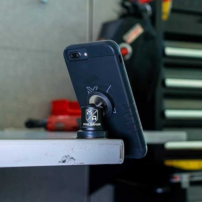 Mob Armor MobNetic Maxx - USA Assembled Magnetic Phone Holder for Car, Magnetic Car Phone Mount, 90-Degree Tilt, 360-Degree Rotation, Aluminum Metal, Compatible with iPhone & Android - Bronze