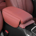 for Corvette C7 Stingray/C7 Grand Sport/C7 Z06 2013-2019 Center Console Protector Pad Car Armrest Cushion PU Leather Waterproof Centre Console Armrest Cover,F-33 * 21cm
