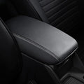AOMSAZTO Console Covers for 2017 2018 2019 Mazda Mazda3 Armrest Covers for Mazda Mazda3 Black with Black Stiches