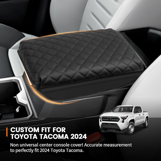 Custom Fit for Center Console Cover Tacoma 2024 2025 2026 Armrest Cover Center Console Pad Interior Accessories Car Armrest Seat Box Cover Protector