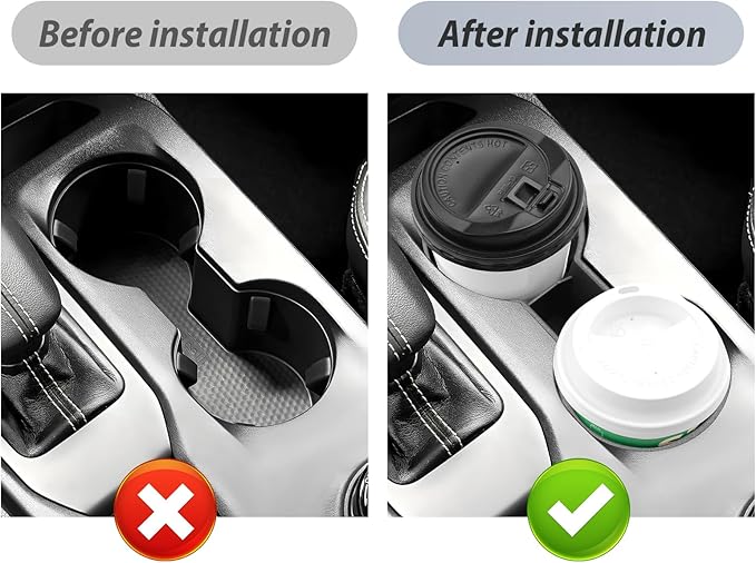 SKTU 2024 2025 2026 Ranger Cup Holder for 2024 2025 2026 Ford Ranger (XL/XLT/Lariat/Raptor) Central Control Cup Holder Ford Ranger 2024 2025 2026 Accessories Cup Pad 2025 Ranger Raptor Accessories