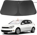 Windshield Sun Shade Custom Fit for 2009-2014 Volkswagen VW Golf/Rabbit/GTI/R32 MK6 5K Accessories Foldable Sunshade Sun Blocker Protect Car from Sun Rays & Heat Damage Keep Car Cooler