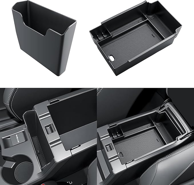 SKTU 2PCS for 2024 2025 2026 Subaru Crosstrek/Subaru Impreza Center Console Organizer 2024-2026 Crosstrek Central Console Hanging Storage Box 2024 2025 2026 Crosstrek Accessories ABS Console Tray
