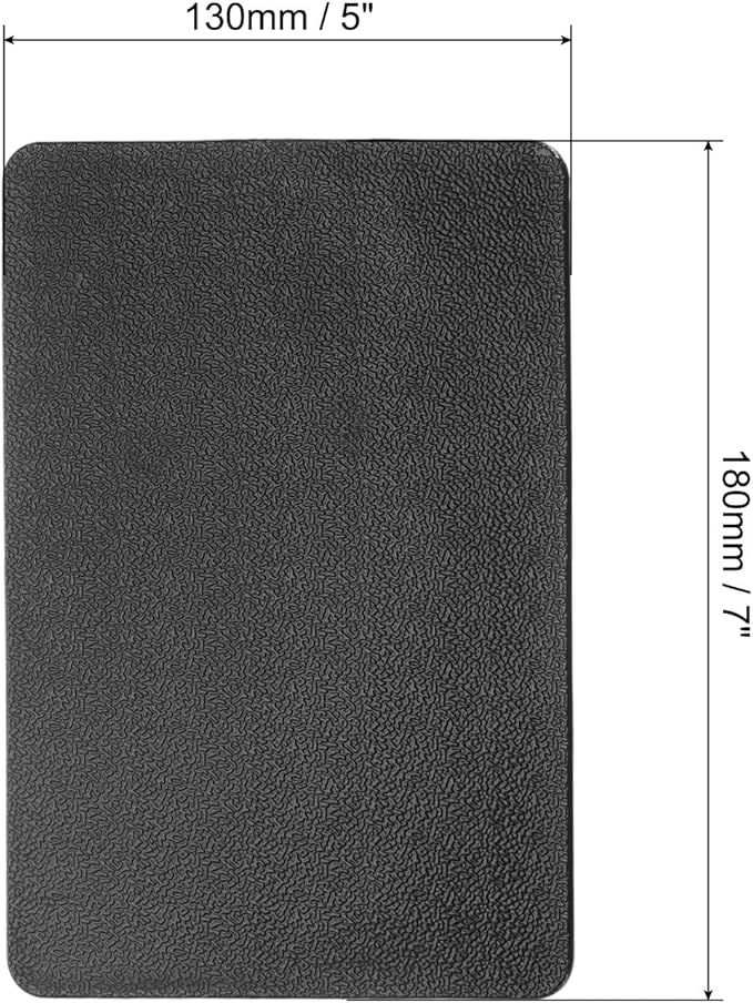 HARFINGTON 2pcs Car Dashboard Anti-Slip Mat 7" x 5" Universal Sticky Dash Pad Washable Reusable Car Non-Slip Mats for Phone Keys Sunglasses Electronic Devices, Black