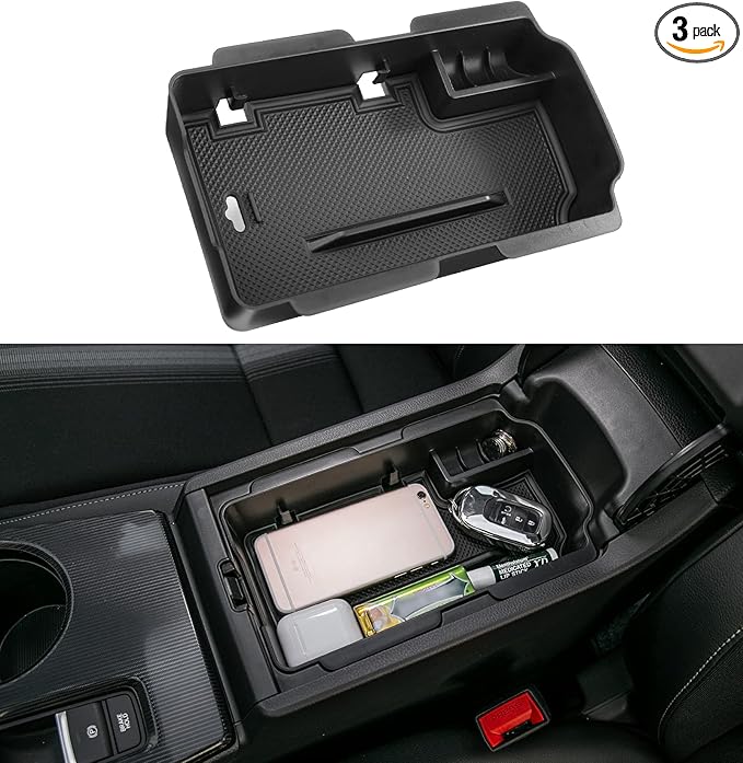 Thenice for 11th Gen Civic Armrest Storage Box Insert Tray Glove Box Organizer for Honda Civic 2022 2023 2024 2025 2026 with CVT
