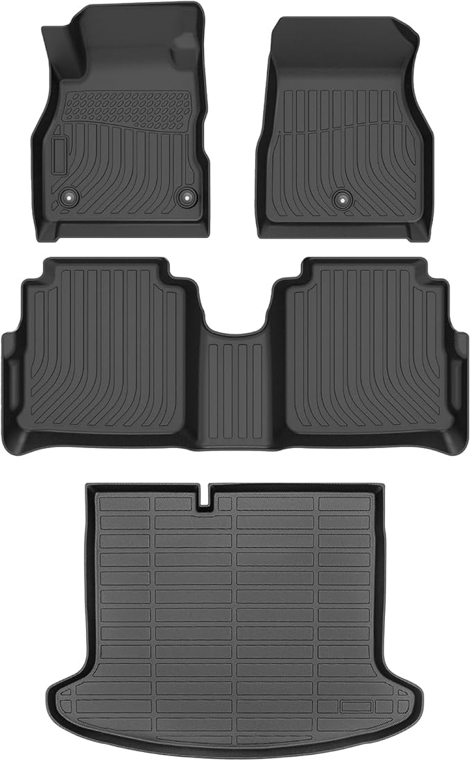 Cartist Floor Mats & Cargo Liner Custom Fit for Nissan Kicks 2018-2024 Accessories All Weather Trunk Mats for Nissan Kicks Accessories Carpet Protection TPE Odorless