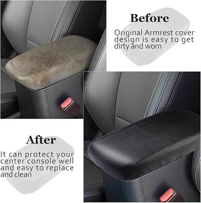 SKTU for 2022 2023 2024 2025 2026 Ford Maverick Center Console Cover 2024 2025 2026 Maverick Armrest Cover Seat Box Cover Maverick 2023 2024 2025 2026 Accessories Console Cover (Black)