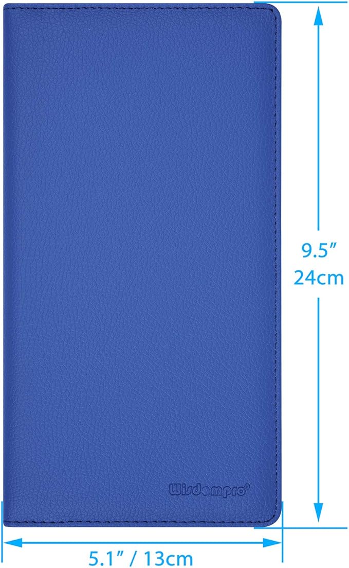 Wisdompro Car Document Holder Organiser, PU Leather Vehicle Insurance and Registration Holders Wallet Case for ID Card, Driving Licence, Key Contact Information Cards