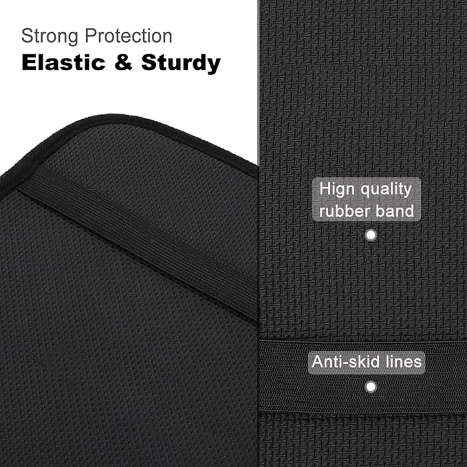 Bee Happy Bumble Bees Yellow Honeycomb Car Center Console Cushion Pad,Waterproof Armrest Seat Box Cover Protector,Comfortable Car Decor Accessories Fit for Most Cars, Vehicles, SUVs